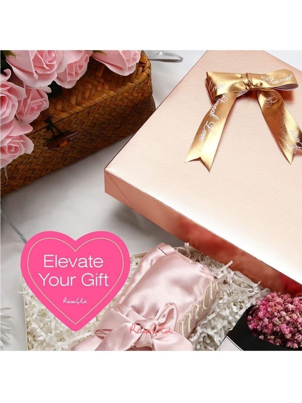 4 Rose Gold Textured T-Shirt Gift Boxes, Shipping Supplies, Gift, PRICE IS FIRM - Picture 5 of 6
